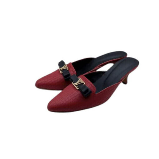 Crocodile Midheel Pump Shoes