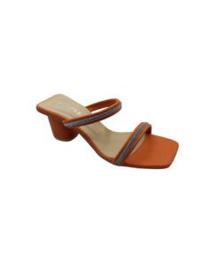 Block heels shoes Orange