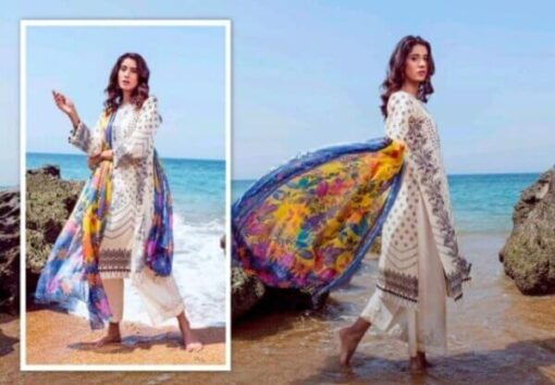 Lawn Suit Printed For Ladies