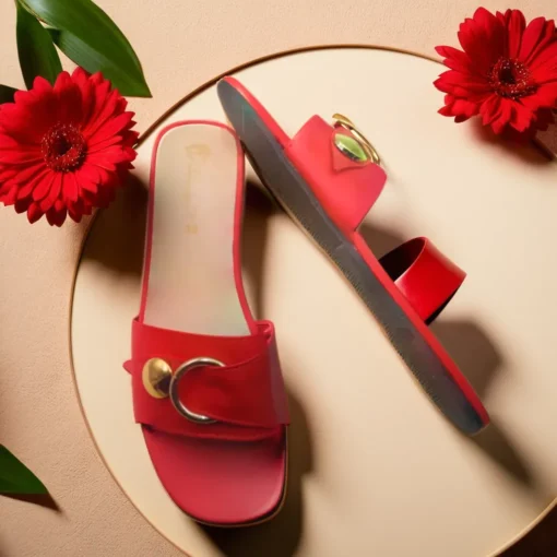Red Slippers For Girl's