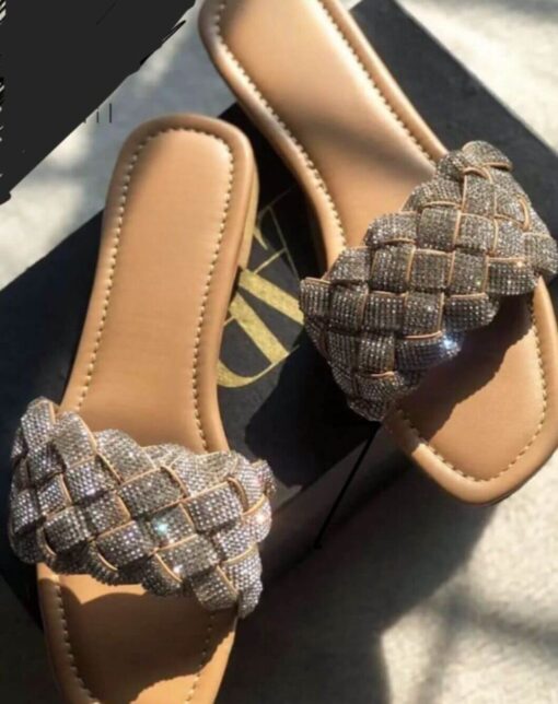 zara flat slippers