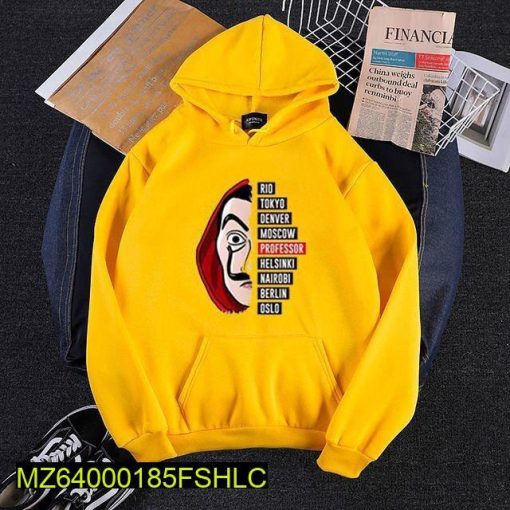 Cropped Hoodie With Ribbed Hem