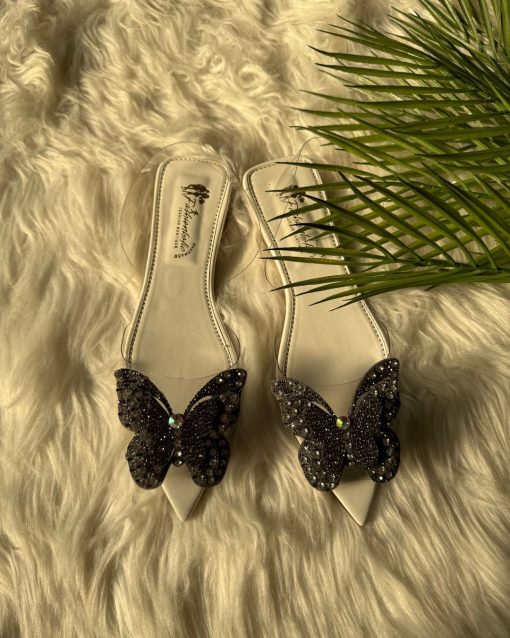 Butterfly Transparent Cinderella Sandals