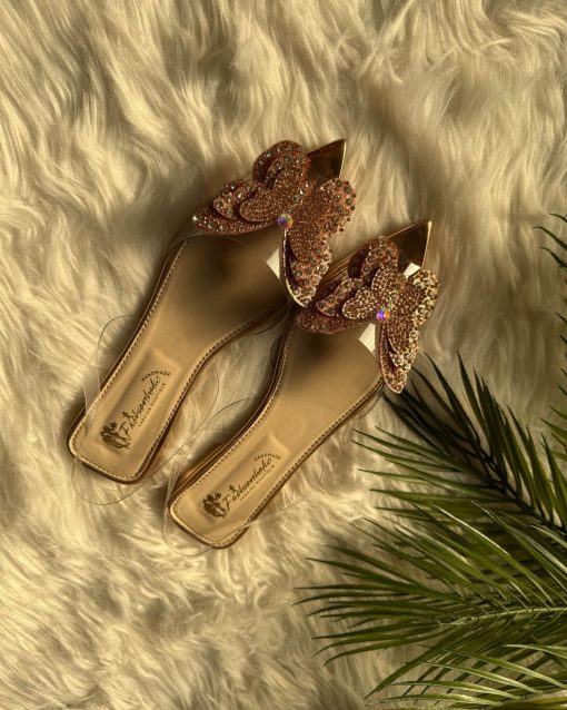 Butterfly Transparent Cinderella Sandals